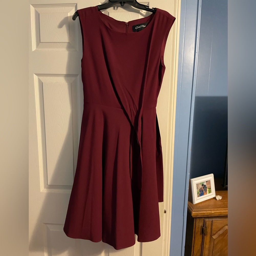 Chelsea Rose size 10 maroon dress